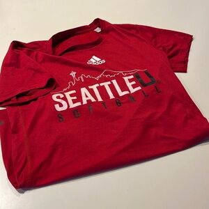 Adidas dry fit Seattle university SU softball shirt